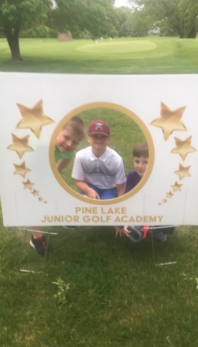 junior golf camp at Pine Lake