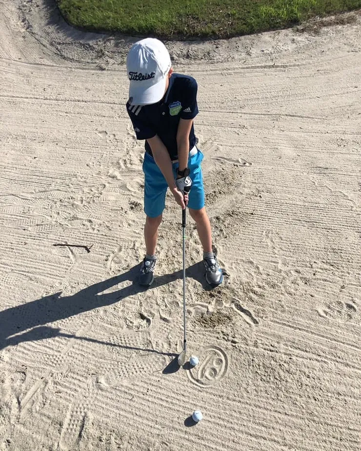 junior golf camp at Pine Lake
