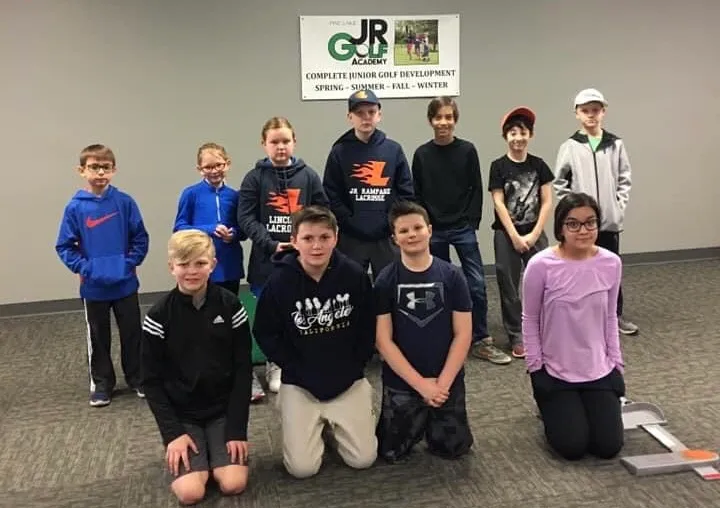 junior golfers at Pine Lake