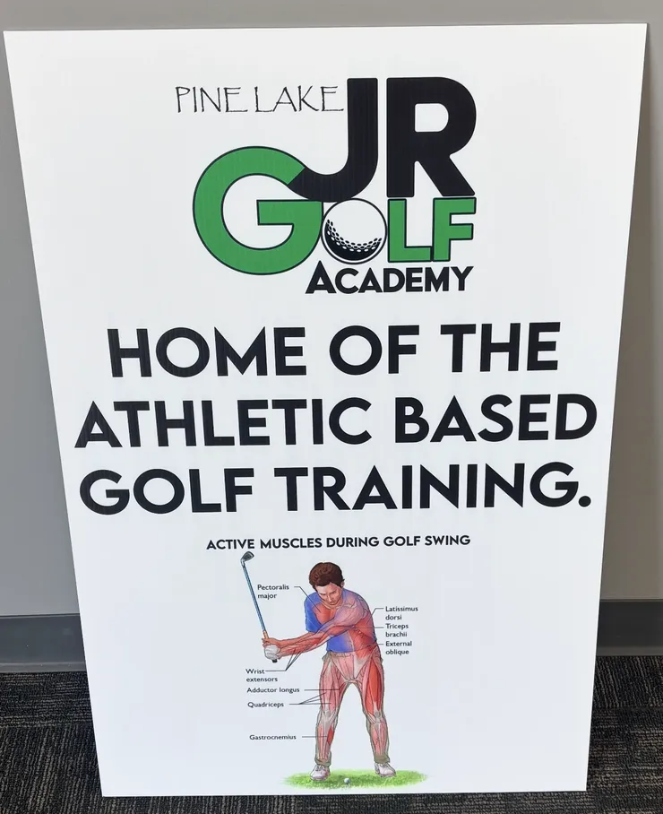 junior golfers at Pine Lake